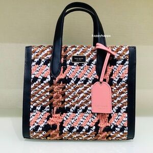 【kate spade】Manhattan Plaid Small Tote